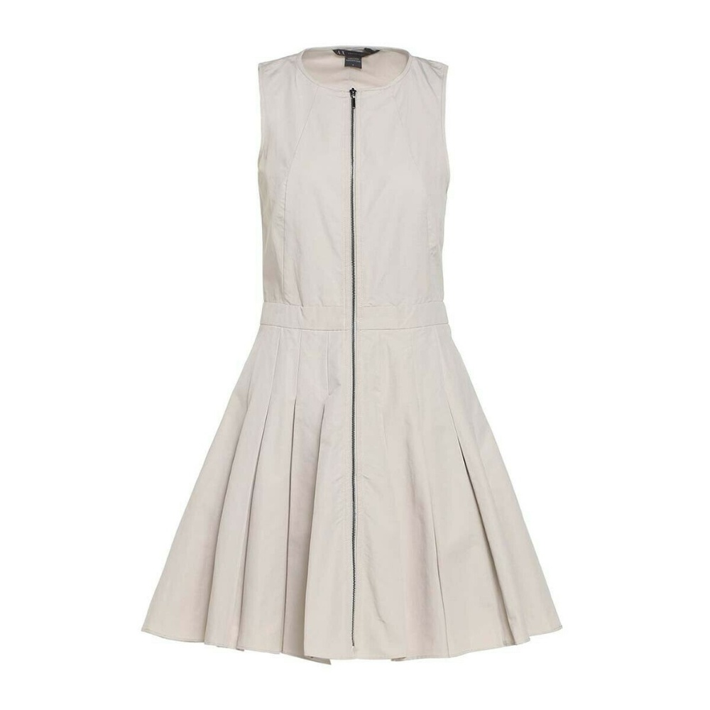 Armani Exchange 2 Trench Dress Beige Khaki Pockets